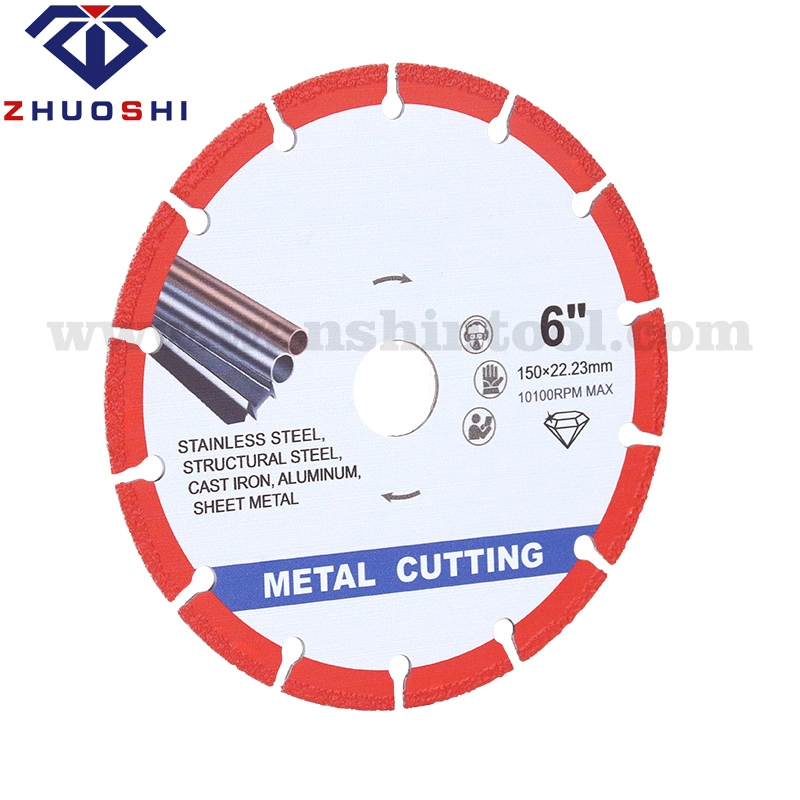 Diamond Saw Blade for Steel Tube Iron Rebar Angle Steel Vacuum Brazed Cut-off Saw Blade